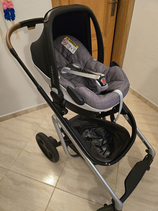Carrinho de bebe completo + Nex to Me da Bebe comfort como novo