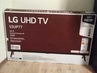 Telewizor LG 55 cali 55UP77003lb LED 4k SMART uszkodzony matryca TV