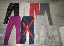 Leginsy, spodnie roz 134 + gratis w myszki