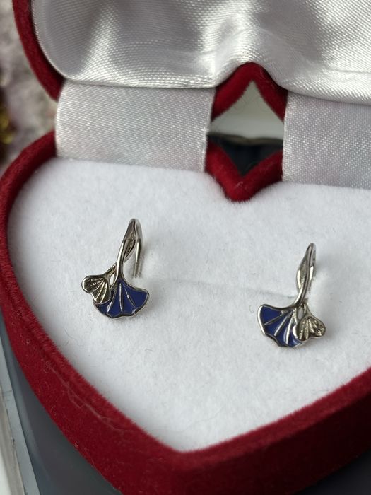 Kolczyki kwiatek kwietuszek apart w kruk eleganckie srebro 925 nowe