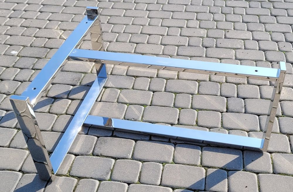 Nogi do ławy kolor srebrny