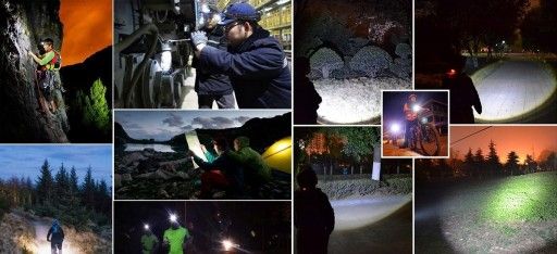 WYPRZEDAŻ Latarka czołowa 5 led ZOOM CREE XM-L T6