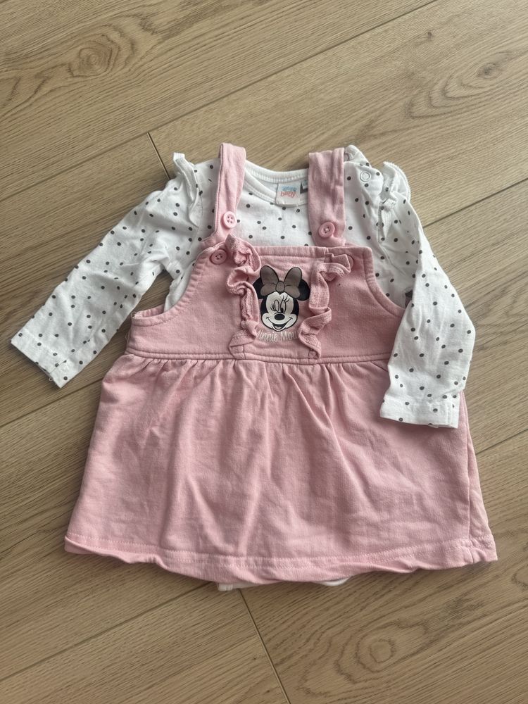 Sukieneczka plus body 68 myszka minnie