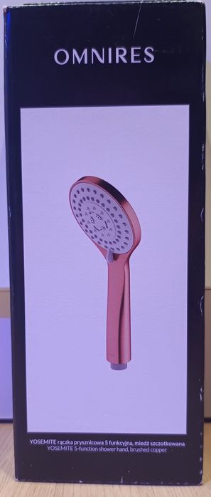 Rączka prysznicowa Omnires Yosimite miedź szczotkowana