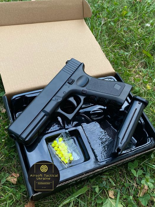 Найкращий металевий Глок 17 Pro Black/Іграшковий пістолет