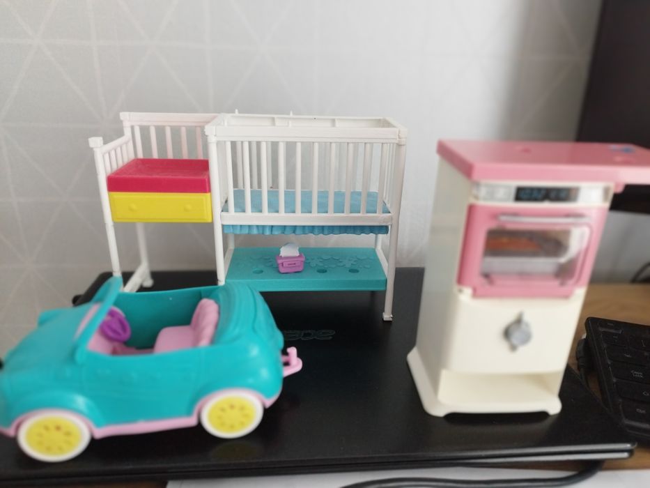 Zabawki barbie samochód łóżeczko