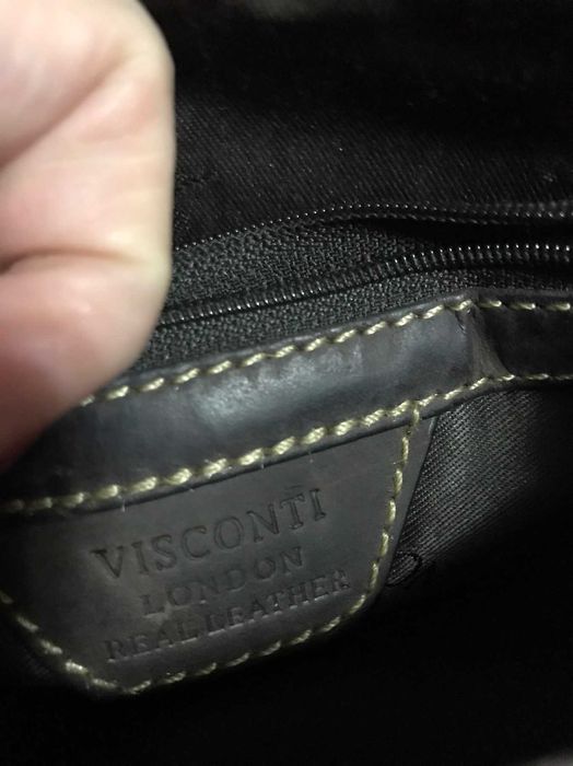 Кросс-боди .Мужская сумка из натуральной кожи Visconti, Oil Brown,