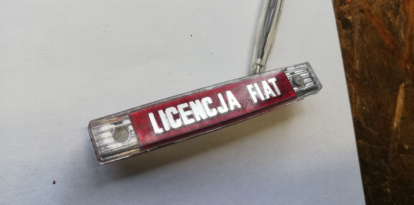 Fiat 126p emblemat licencja Fiat oryginalny nowy