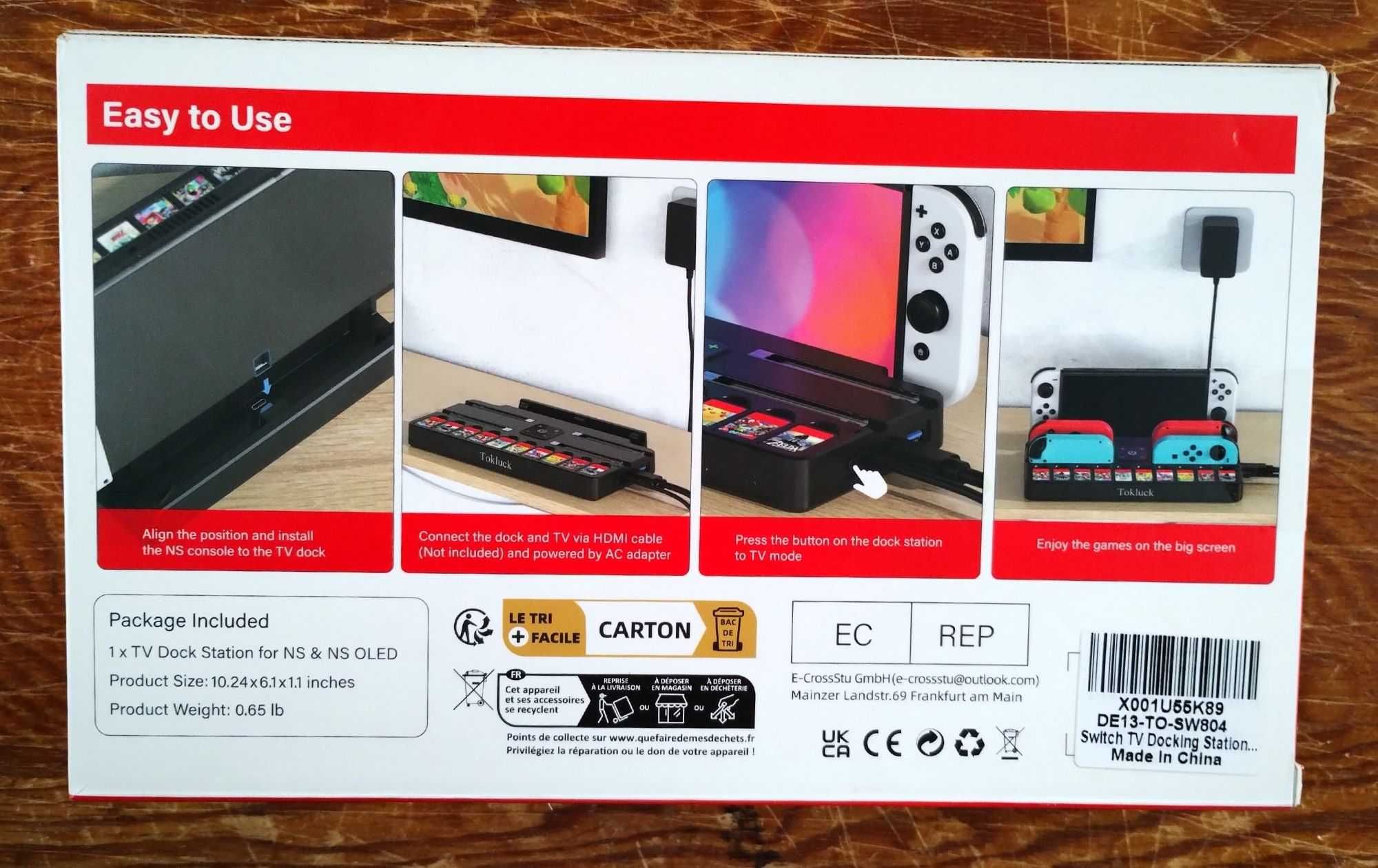 Stacja dokująca do telewizora TOKLUCK Switch z HDMI do Nintendo i OLED