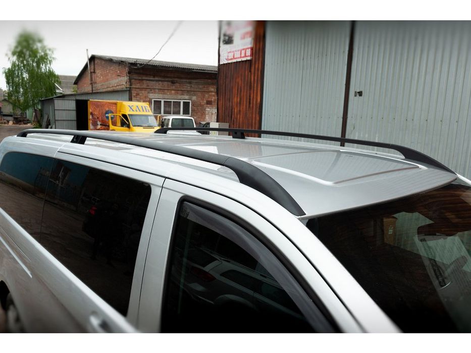 Рейлінги чорні для Mercedes Vito/V-class W447 2014 р оригінал метал