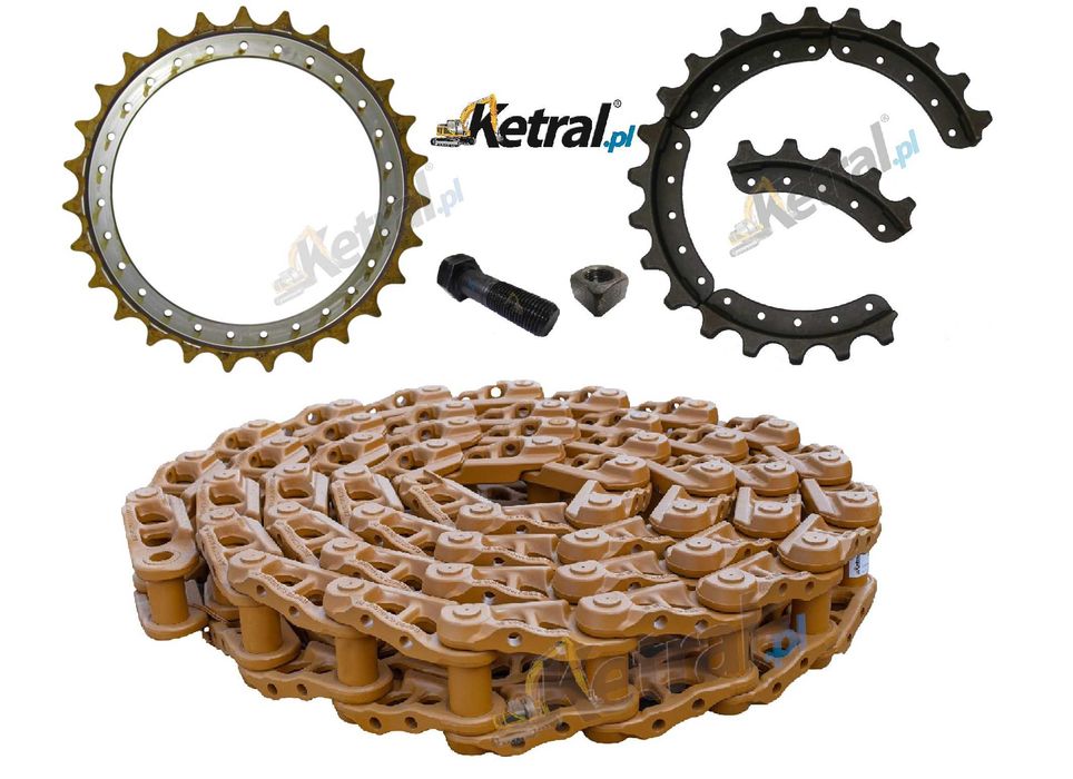 CAT D4 D5 D6 Podwozie łańcuchy koła zębate śruba nakrętka