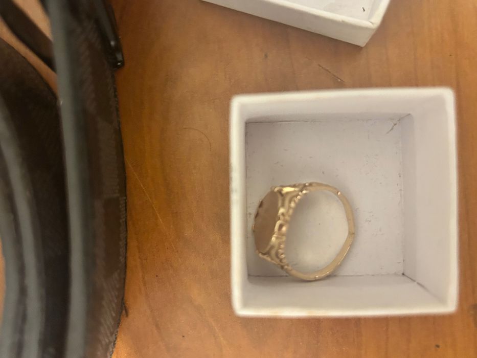 Anel de ouro 9 kl , tamanho 23