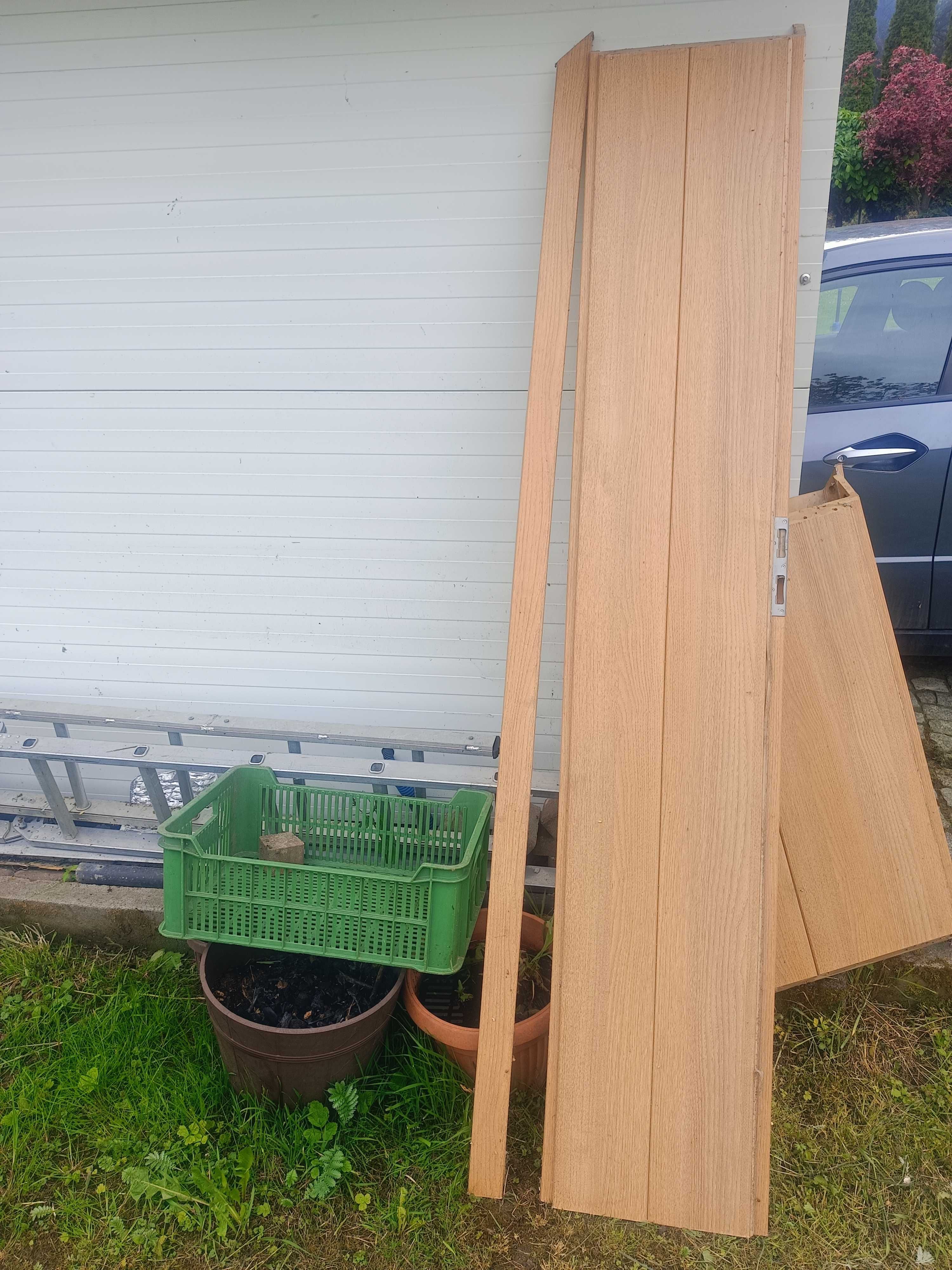 Drzwi wewnętrzne 200x95 / Z opaską / Komplet / Bardzo Ładne