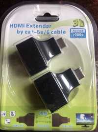 HDMI extender by cat -5 e 6 cable