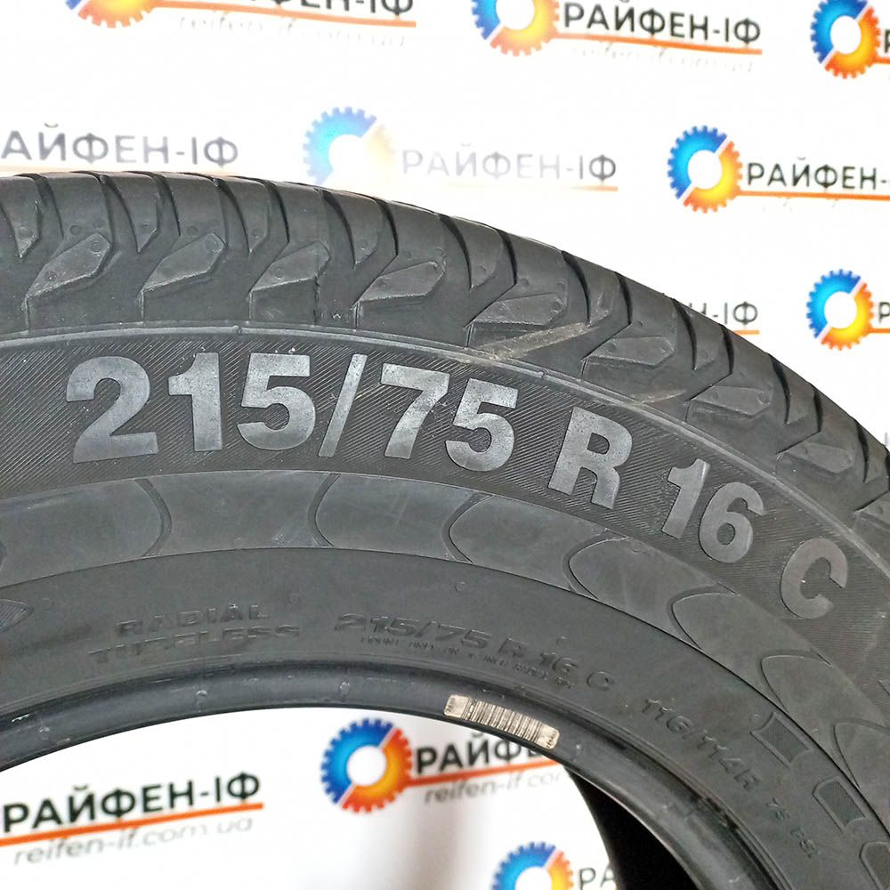 215/75 R16C Continental Vanco 2 б/у шини 2шт ^ H2210189