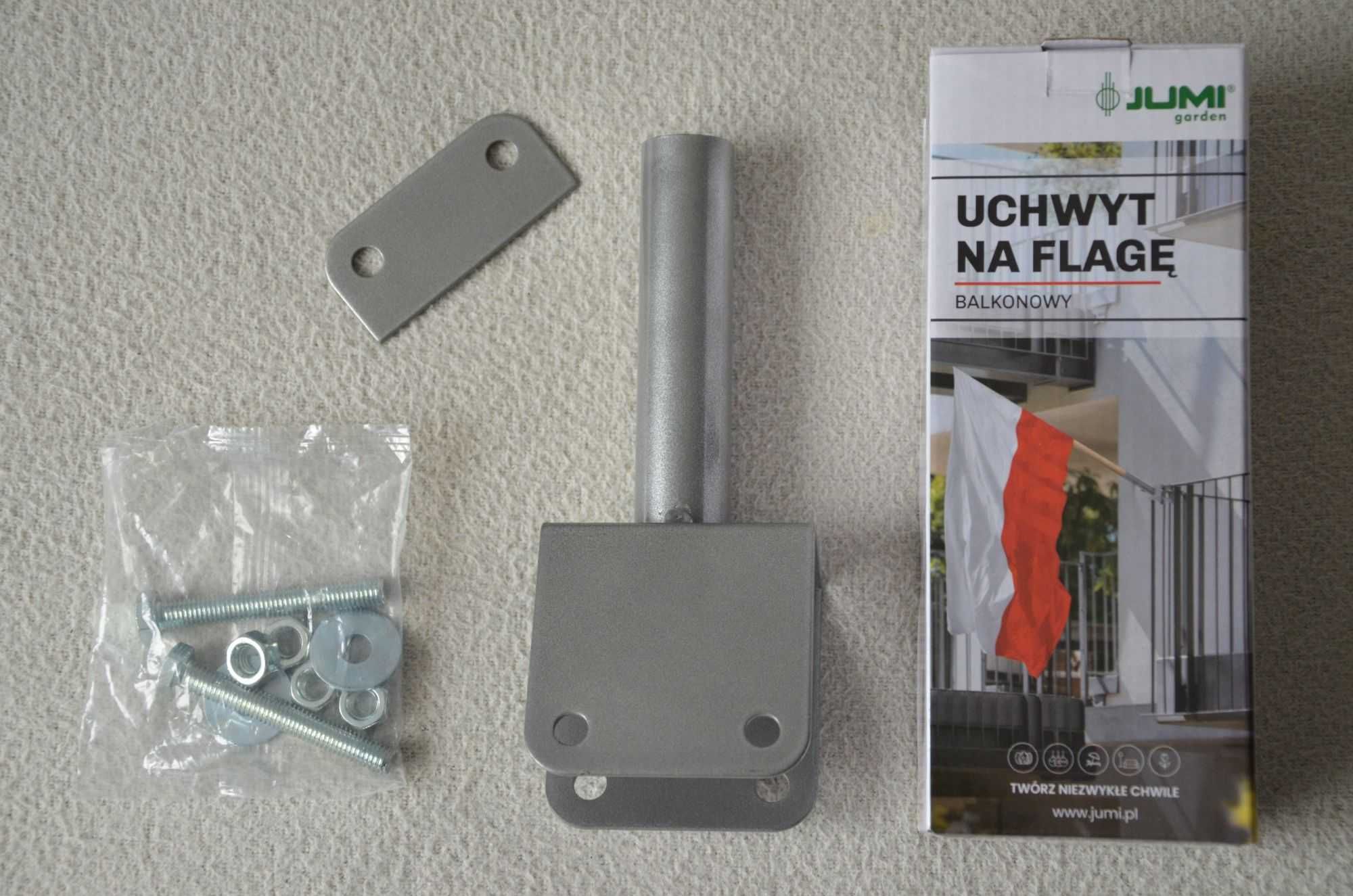 Jumi solidny uchwyt na flagę balkonowy NOWY