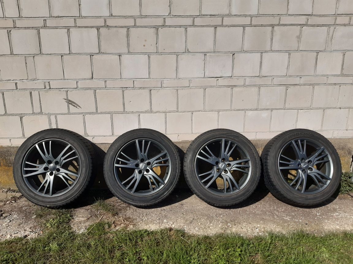 4x Czarne alufelgi RIAL 19" 8,5x19 H2 ET 40 5x112