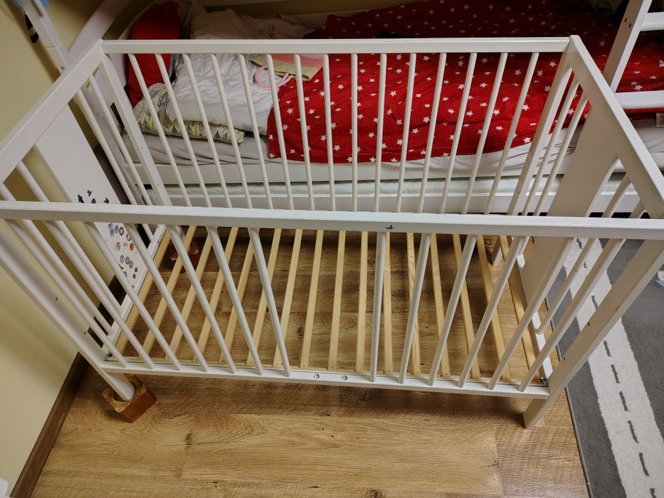 Łóżeczko dziecięce 60 x 120 biale