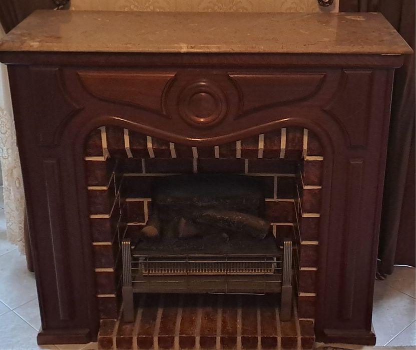 Lareira decorativa com recuperador