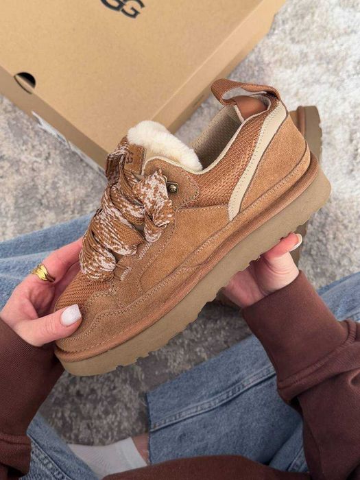 Женские ботинки UGG Lowmel Sneaker Chestnut 36-41 Натур Замша! Купить!