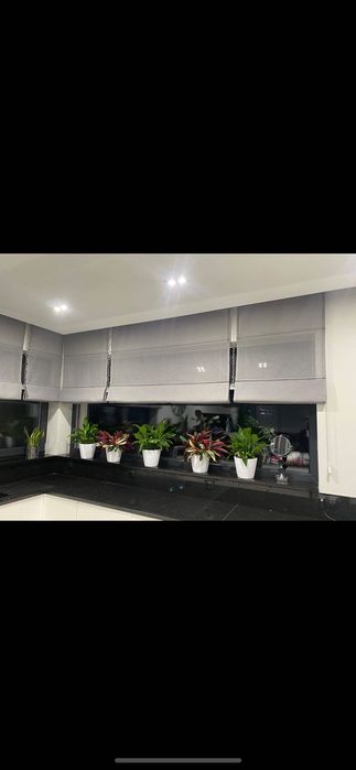 Wystrój okien, Rolety rzymskie, firany