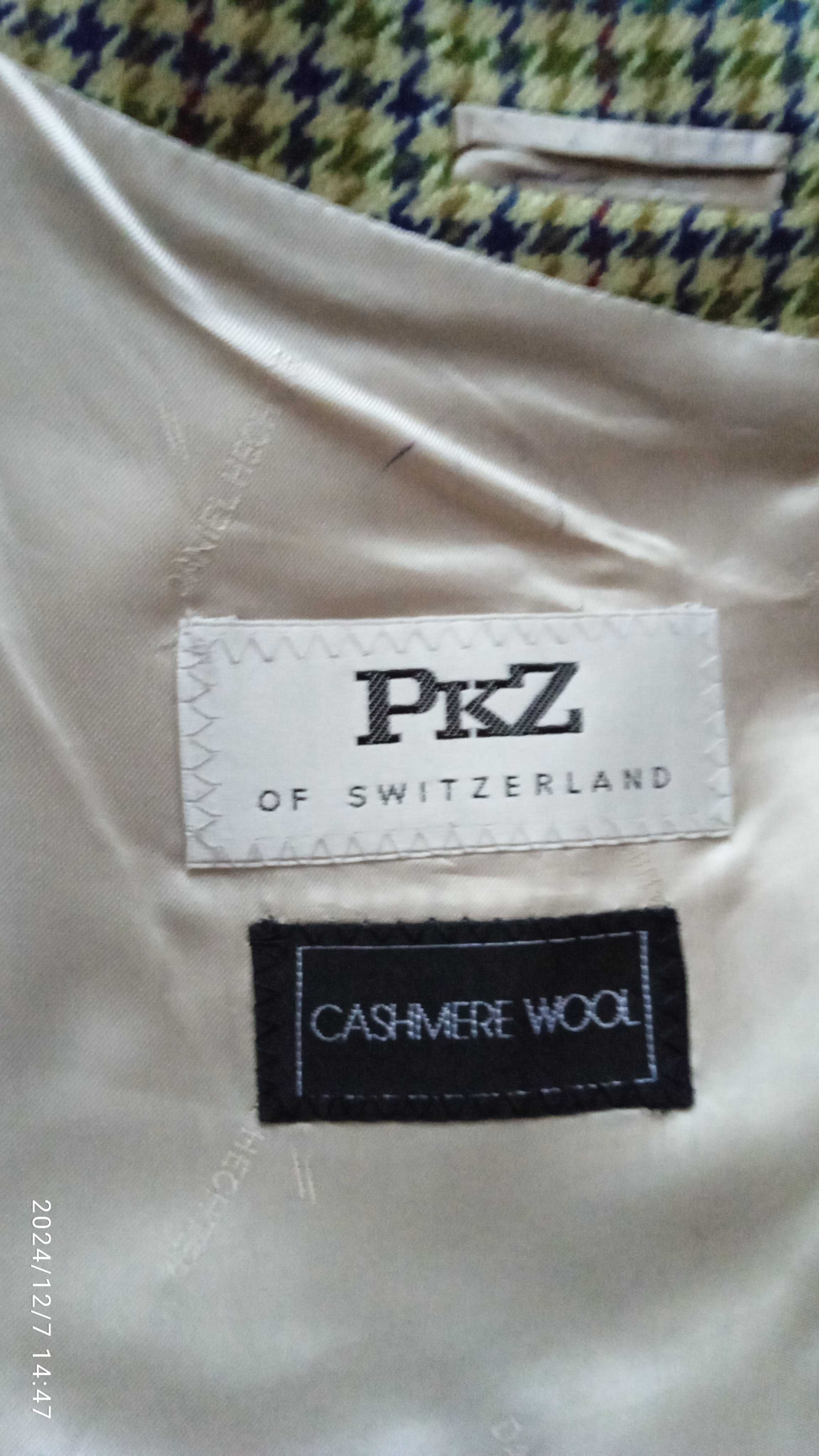 Marynarka męska Cashmere Wool, rozmiar 50, Daniel Hechter, Paris.