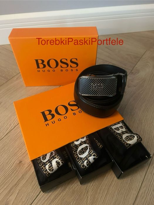 Nowy zestaw Hugo Boss , bokserki + pasek.