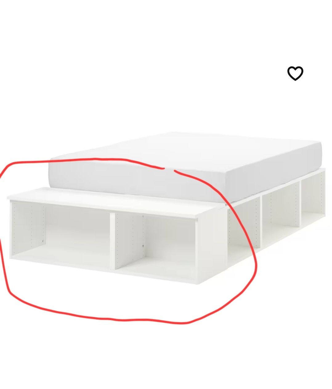 Półka, regał, nadstawka do łóżka ikea platsa