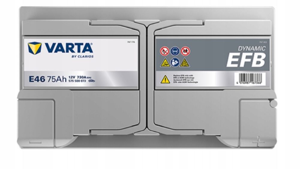 Sprzedam akumulator Varta E46 75Ah Dynamic EFB – jak nowy!