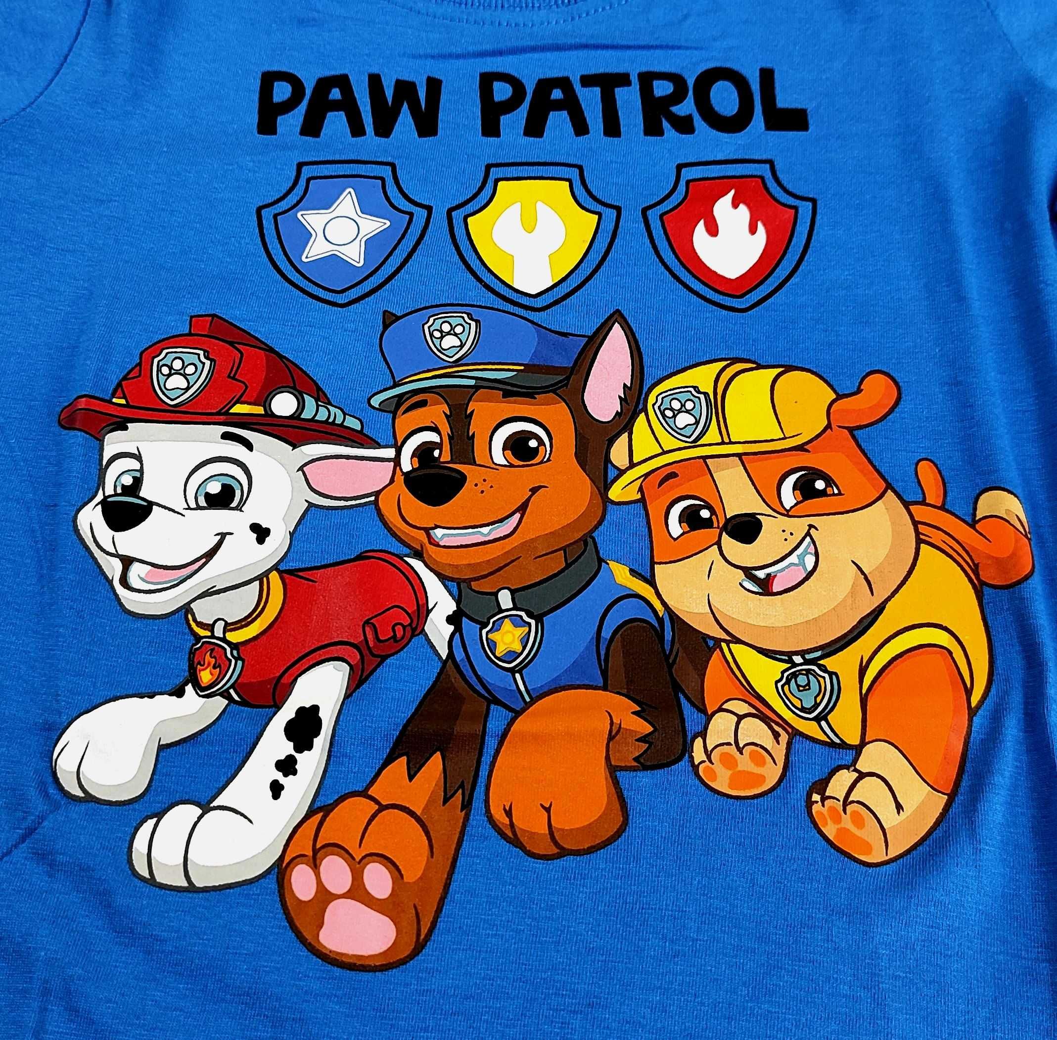 Niebieska koszulka z długim rękawem Psi Patrol rozm. 7A / 122
