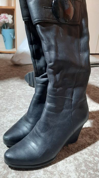 Зимові шкіряні сапожки