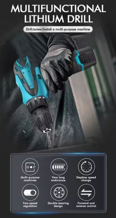 Piła adapter + Wkrętarka / Wirtarka elektryczna 12V Nowa