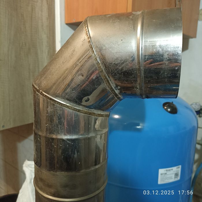 Труби для димоходу, коліна, перехідник