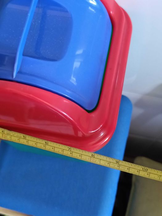 Pequeno Caixote Papeleira Colors 34x22cm