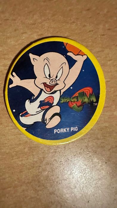 Kosmiczny Mecz Space Jam Leaf Tazo numer 8/36 Porky Pig