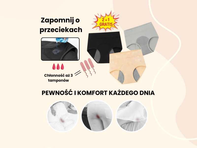 Majtki Balsima wodoodporne (2+1 GRATIS) 3 szt. Zapomnij o Przeciekach