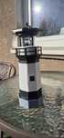 Lampa solarna led latarni morskiej do oczka wodnego obrotowa 360