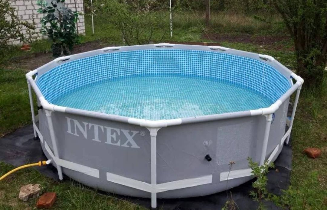 Басейн каркасний Intex 305х76 см круглий серія: Prism Frame Інтекс