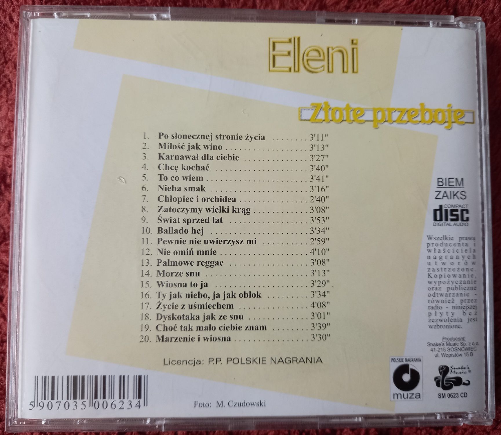 Eleni - Złote Przeboje, płyta CD, pop
