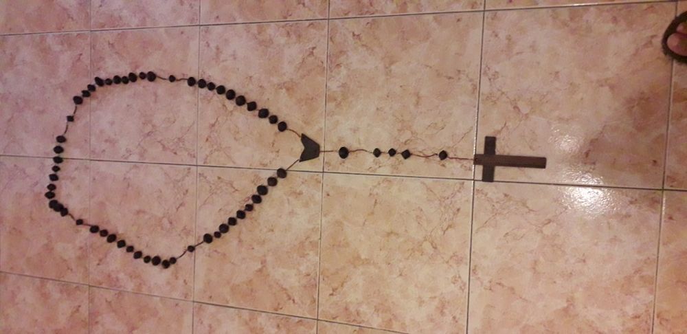 Terço em Pau Preto de Moçambique