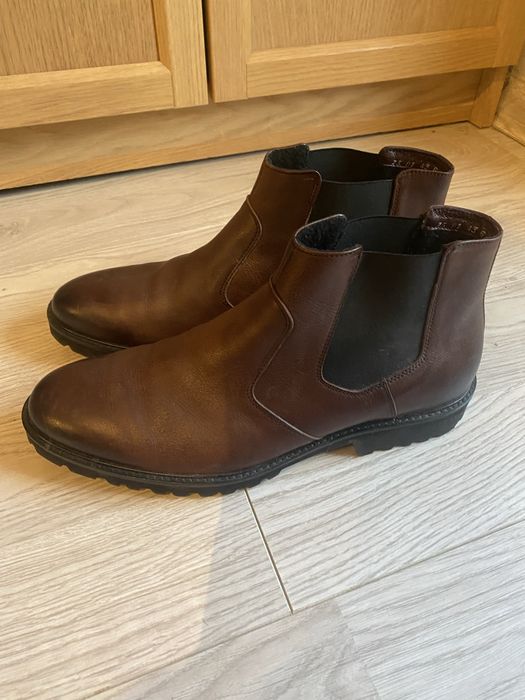 Brązowe ocieplane sztyblety RYŁKO