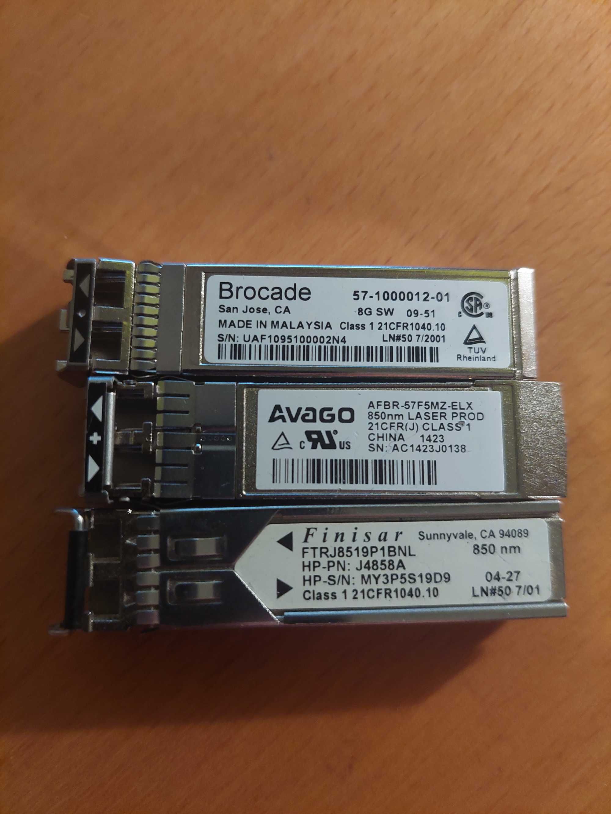 sfp-sx-mm - 1g - Cisco/Brocade - 8GB/Avago - 16 GB/Finisar - 2GB