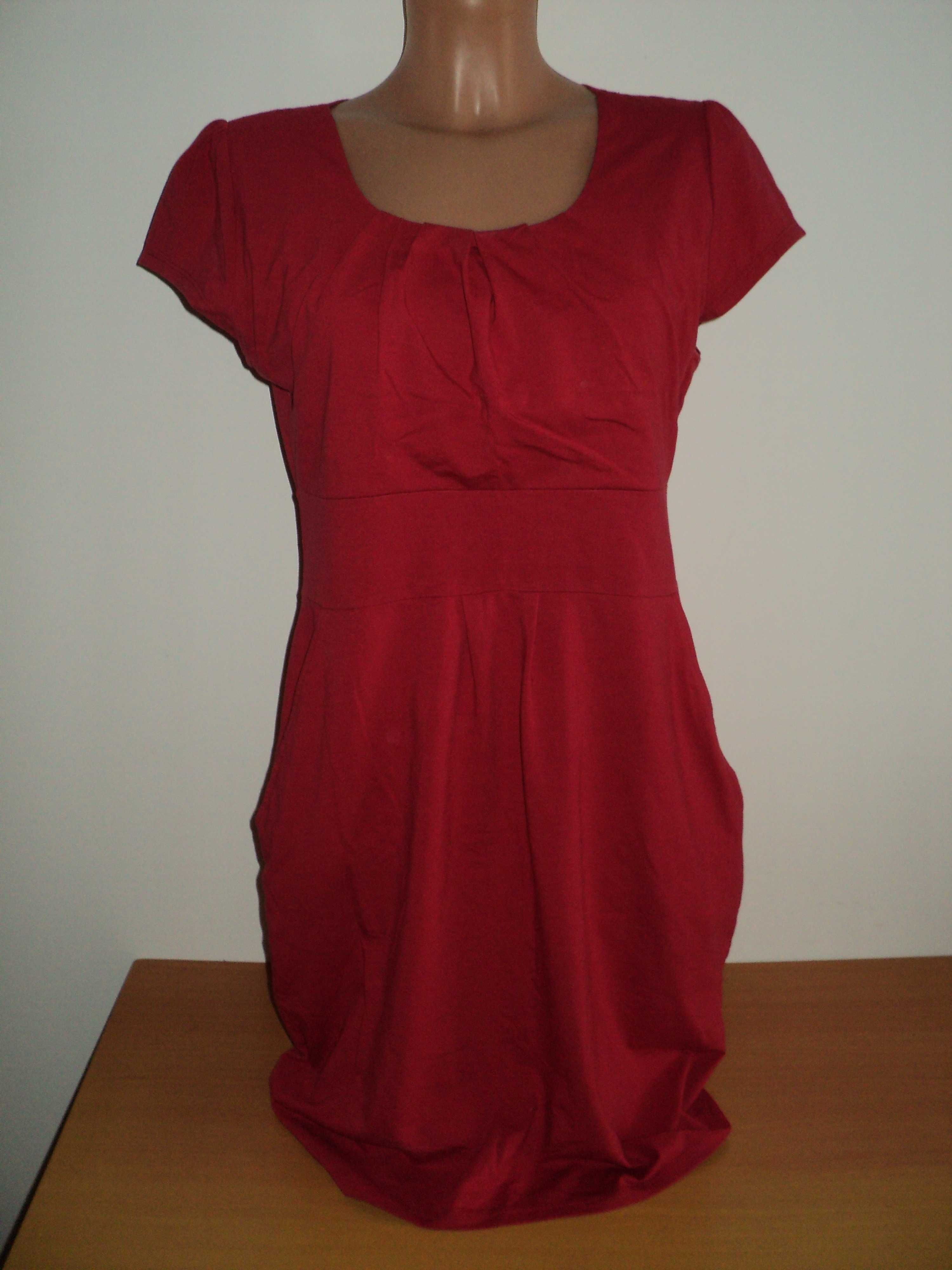 Czerwona letnia sukienka Greence roz. 38 M