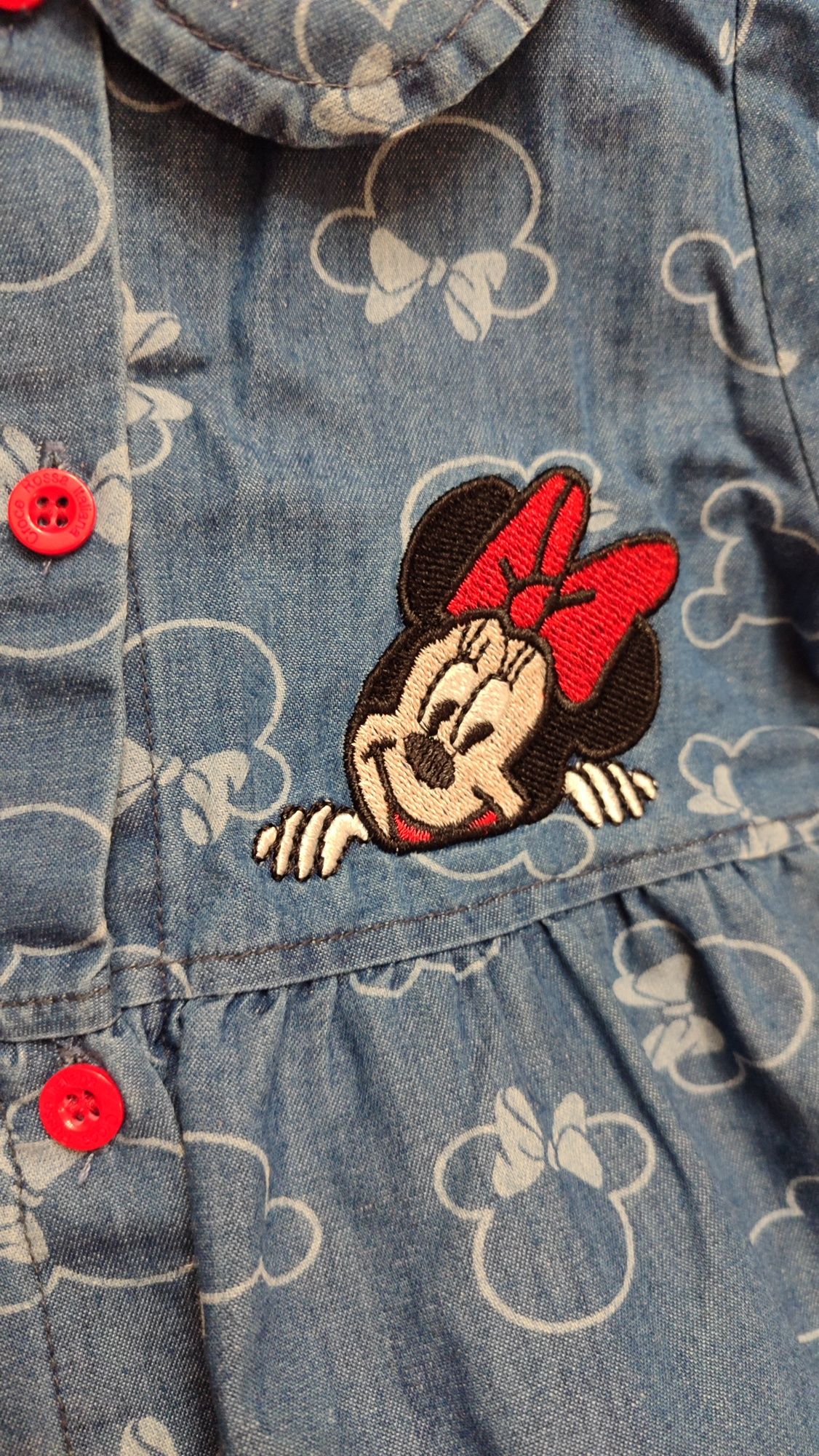 Комплект: сукня для дівчинки джинсова Mini Mouse 110 см + туфлі 26р.