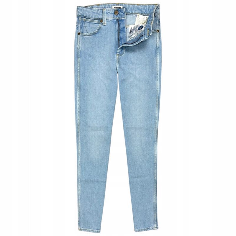 Wrangler Retro Skinny Jeansy Rurki Damskie Wysoki Stan r. W24 L32