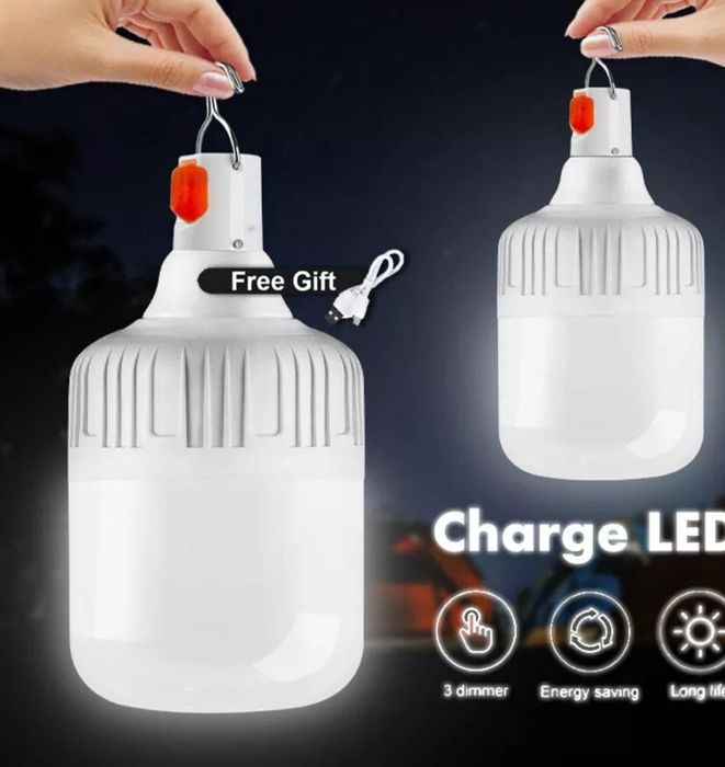 Led лампа 80W на акумуляторі  та USB. Світлодіодні ліхтарі.