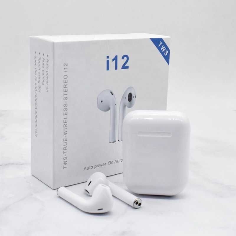 Блютуз наушники I12 TWS AirPods аирподс ТВС 12 безпроводные навушники