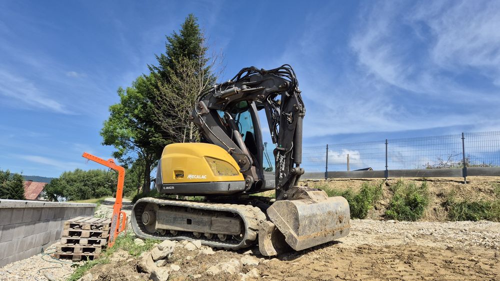Mecalac 8 mcr, koparka gąsienicowa 8 ton
