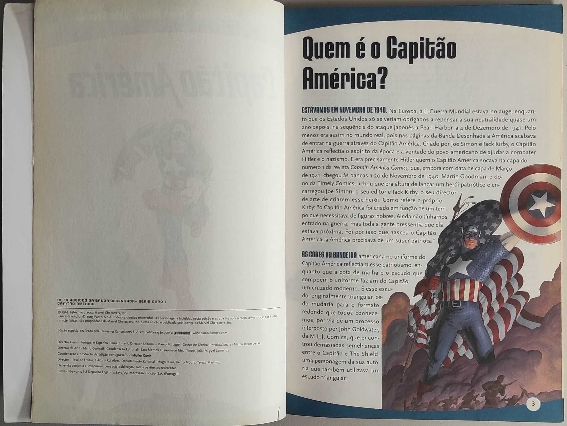 Livro - Capitão América - Pela liberdade e pela justiça - Série Ouro 1