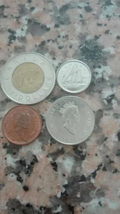 Moedas de dólares canadianos